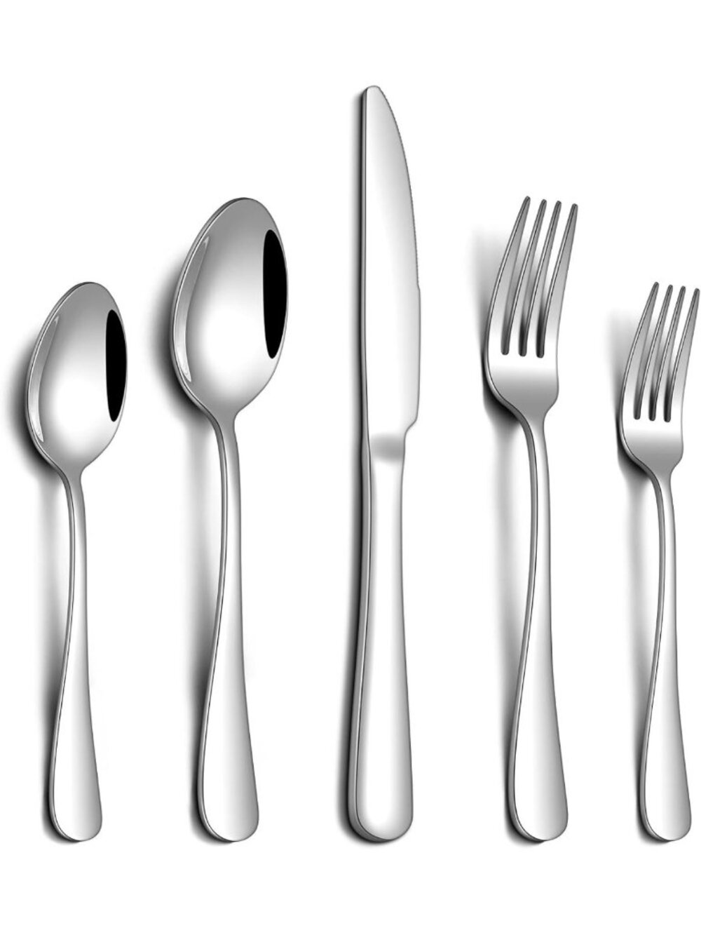 20-Piece Stainless Steel Flatware Set for 4 | Dishwasher Safe Cutlery Utensils